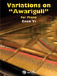 Variations on awariguli piano sheet music cover